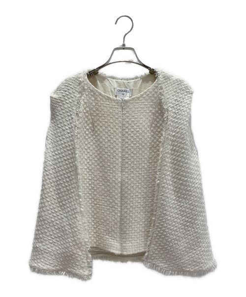 CHANEL（シャネル）CHANEL (シャネル) ジップアップジャケット ホワイト サイズ:36の古着・服飾アイテム