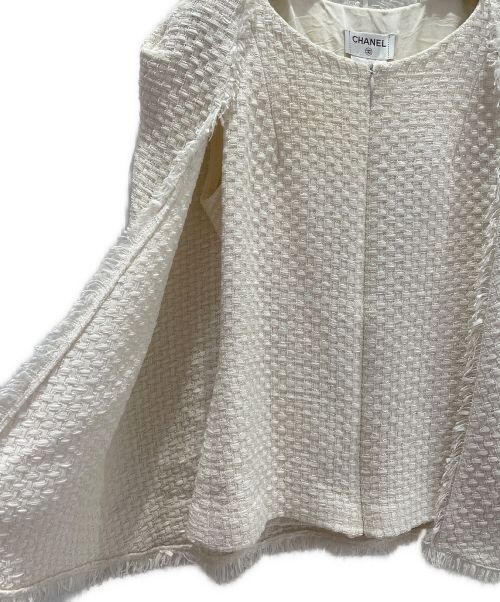 CHANEL（シャネル）CHANEL (シャネル) ジップアップジャケット ホワイト サイズ:36の古着・服飾アイテム