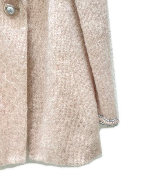 CHANEL（シャネル）CHANEL (シャネル) モヘヤツイードコート ピンク サイズ:34の古着・服飾アイテム