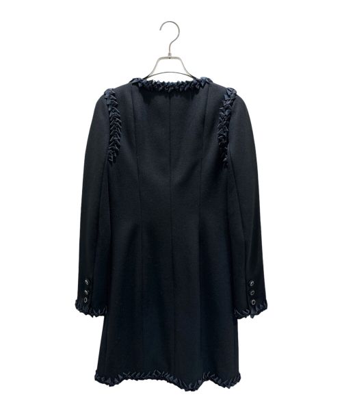 CHANEL（シャネル）CHANEL (シャネル) ウールリボンコート ブラック サイズ:36の古着・服飾アイテム