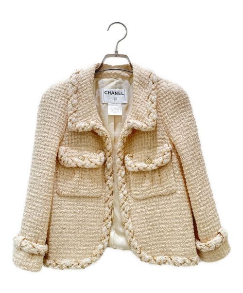 CHANEL（シャネル）CHANEL (シャネル) ツイードジャケット アイボリー サイズ:34の古着・服飾アイテム