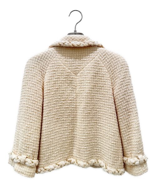 CHANEL（シャネル）CHANEL (シャネル) ツイードジャケット アイボリー サイズ:34の古着・服飾アイテム