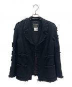 CHANELシャネル）の古着「ウールジャケット」｜ブラック