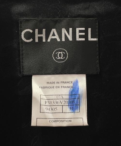 CHANEL（シャネル）CHANEL (シャネル) ウールジャケット ブラック サイズ:34の古着・服飾アイテム