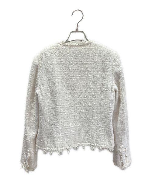 CHANEL（シャネル）CHANEL (シャネル) ツイードアンサンブルジャケット アイボリー サイズ:36の古着・服飾アイテム