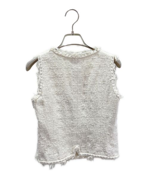 CHANEL（シャネル）CHANEL (シャネル) ツイードアンサンブルジャケット アイボリー サイズ:36の古着・服飾アイテム
