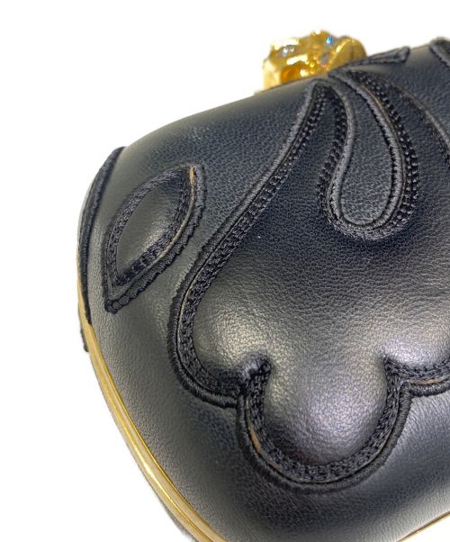 ALEXANDER McQUEEN（アレキサンダーマックイーン）ALEXANDER McQUEEN (アレキサンダーマックイーン) スカルクラッチバッグ ブラックの古着・服飾アイテム
