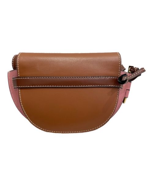 LOEWE（ロエベ）LOEWE (ロエベ) ゲートデュアルバッグミニ タン・ミディアムピンク サイズ:ミニの古着・服飾アイテム