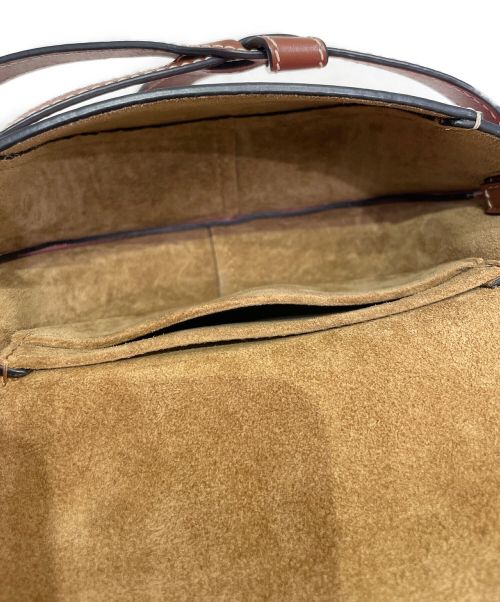 LOEWE（ロエベ）LOEWE (ロエベ) ゲートデュアルバッグミニ タン・ミディアムピンク サイズ:ミニの古着・服飾アイテム