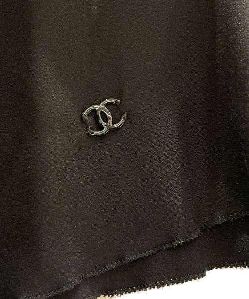 CHANEL（シャネル）CHANEL (シャネル) フリルブラウス ブラック サイズ:40の古着・服飾アイテム