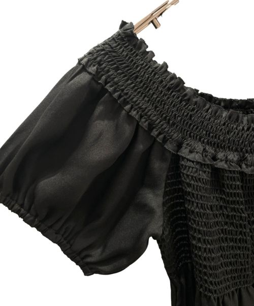 CHANEL（シャネル）CHANEL (シャネル) フリルブラウス ブラック サイズ:40の古着・服飾アイテム