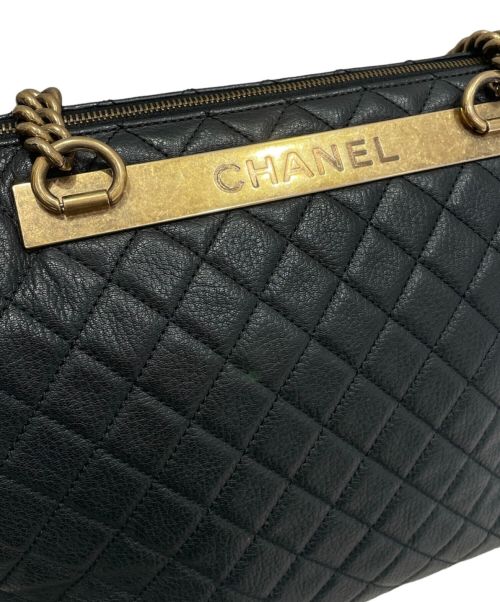 CHANEL（シャネル）CHANEL (シャネル) Rita Dome Tote/リタ ドーム トート ブラック×ゴールドの古着・服飾アイテム