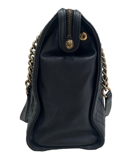 CHANEL（シャネル）CHANEL (シャネル) Rita Dome Tote/リタ ドーム トート ブラック×ゴールドの古着・服飾アイテム