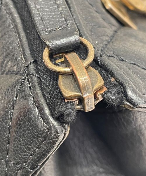 CHANEL（シャネル）CHANEL (シャネル) Rita Dome Tote/リタ ドーム トート ブラック×ゴールドの古着・服飾アイテム
