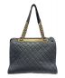 CHANEL (シャネル) Rita Dome Tote/リタ ドーム トート ブラック×ゴールド：220000円