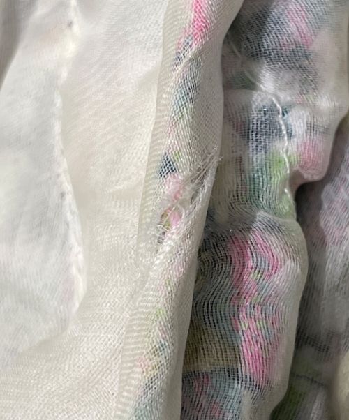 CHANEL（シャネル）CHANEL (シャネル) ツイードジャケット グリーン×ホワイト×ピンク サイズ:34の古着・服飾アイテム