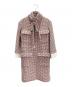 CHANEL（シャネル）の古着「ツイードコート」｜ピンク×ブラック