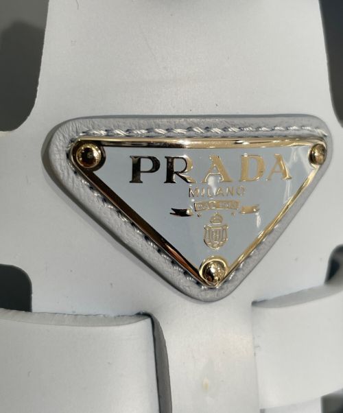 PRADA（プラダ）PRADA (プラダ) フォームラバーサンダル ライトブルー サイズ:37の古着・服飾アイテム