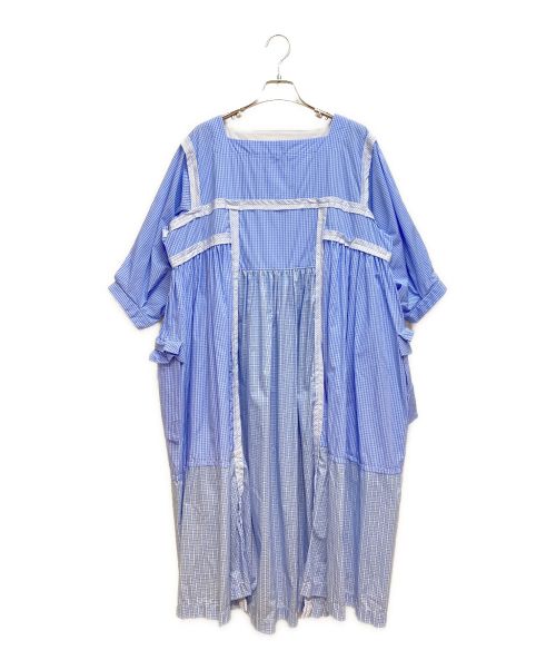 TAO COMME des GARCONS（タオ コムデギャルソン）TAO COMME des GARCONS (タオ コムデギャルソン) 切替ロングワンピース スカイブルー サイズ:Ｍの古着・服飾アイテム
