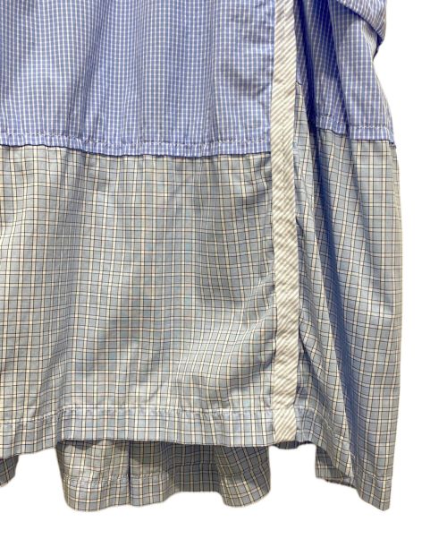 TAO COMME des GARCONS（タオ コムデギャルソン）TAO COMME des GARCONS (タオ コムデギャルソン) 切替ロングワンピース スカイブルー サイズ:Ｍの古着・服飾アイテム