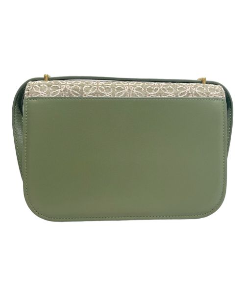 LOEWE（ロエベ）LOEWE (ロエベ) ゴヤ アナグラムジャガードスモールショルダーバッグ グリーンの古着・服飾アイテム