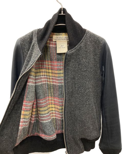 REMI RELIEF（レミレリーフ）REMI RELIEF (レミレリーフ) 切替レザージャケット グレー サイズ:Fの古着・服飾アイテム