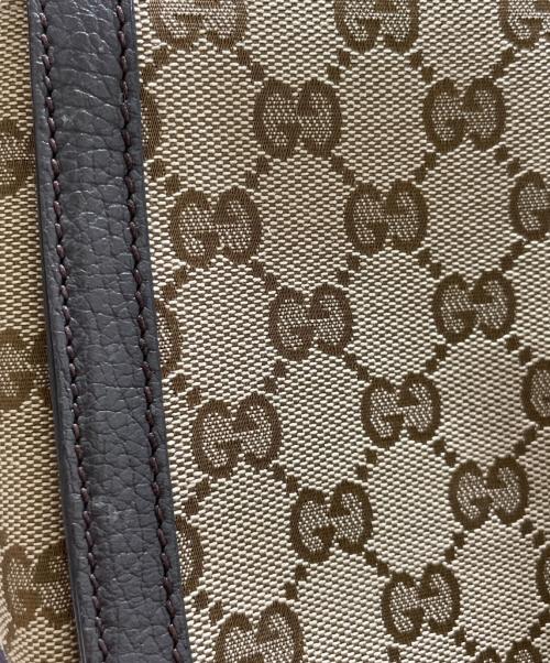 GUCCI（グッチ）GUCCI (グッチ) GGキャンバスショルダーバッグ ブラウンの古着・服飾アイテム