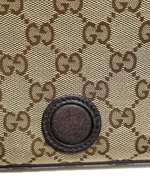 GUCCI（グッチ）GUCCI (グッチ) GGキャンバスショルダーバッグ ブラウンの古着・服飾アイテム