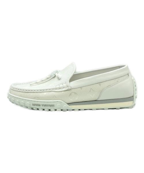 LOUIS VUITTON（ルイ ヴィトン）LOUIS VUITTON (ルイ ヴィトン) LV レーサー・ライン ローファー ブロン サイズ:8 1/2の古着・服飾アイテム