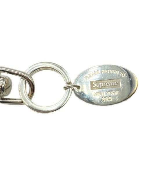 TIFFANY & Co.（ティファニー）TIFFANY & Co. (ティファニー) SUPREME (シュプリーム) Return to Tiffany Oval Tag Keyring サイズ:-の古着・服飾アイテム