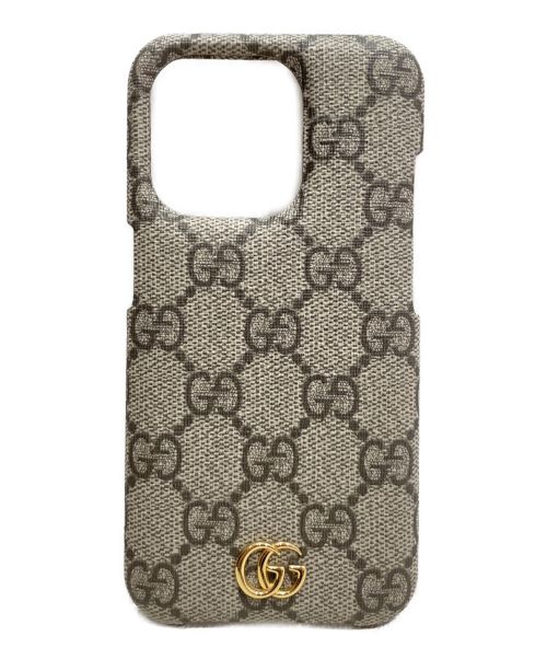 GUCCI（グッチ）GUCCI (グッチ) GGスプリームキャンバスiPhone15proケース サイズ:15PROの古着・服飾アイテム