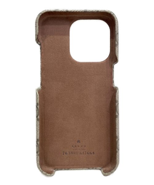GUCCI（グッチ）GUCCI (グッチ) GGスプリームキャンバスiPhone15proケース サイズ:15PROの古着・服飾アイテム