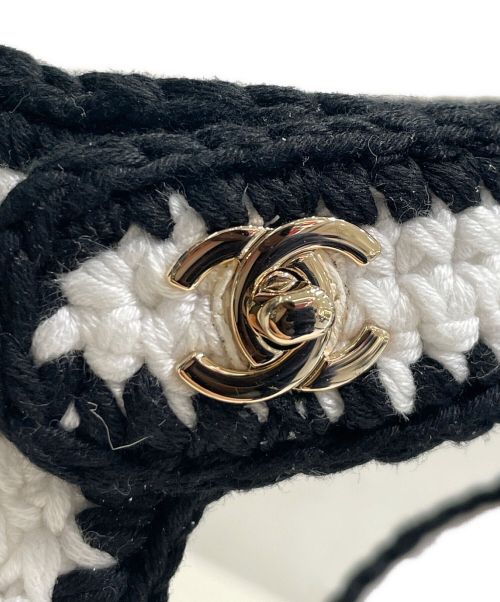 CHANEL（シャネル）CHANEL (シャネル) フラットエスパドリーユサンダル ホワイト×ブラック サイズ:41C 未使用品の古着・服飾アイテム