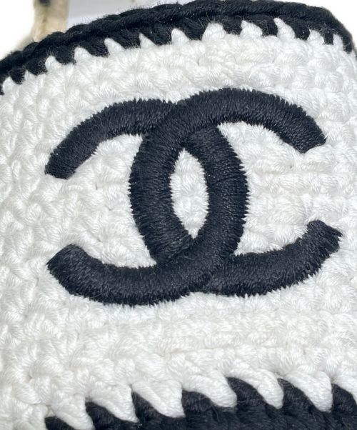 CHANEL（シャネル）CHANEL (シャネル) フラットエスパドリーユサンダル ホワイト×ブラック サイズ:41C 未使用品の古着・服飾アイテム