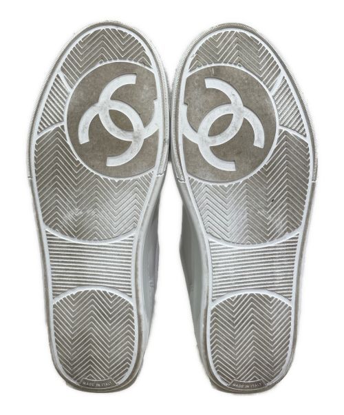 CHANEL（シャネル）CHANEL (シャネル) レザースニーカー ホワイト サイズ:41の古着・服飾アイテム