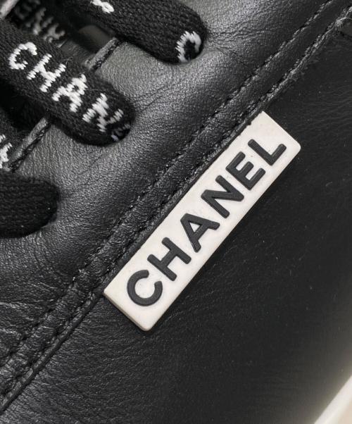 CHANEL（シャネル）CHANEL (シャネル) ココマークスニーカー ブラック サイズ:39の古着・服飾アイテム