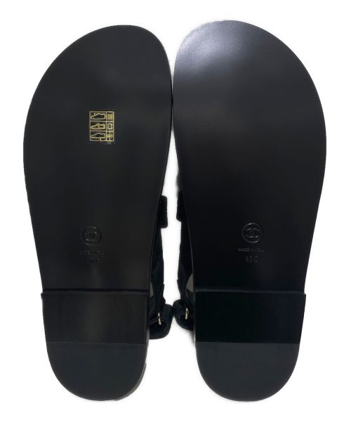 CHANEL（シャネル）CHANEL (シャネル) スポーツサンダル ブラック サイズ:40C 未使用品の古着・服飾アイテム