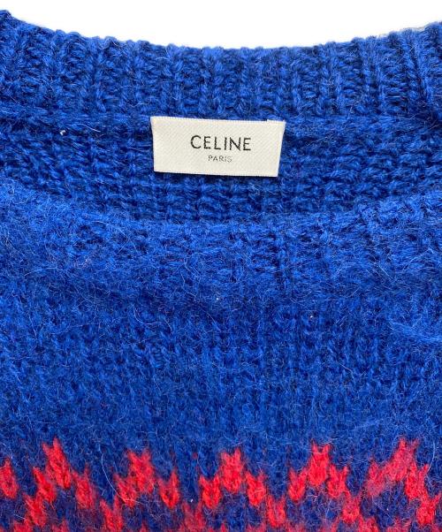 CELINE（セリーヌ）CELINE (セリーヌ) 22AW ボクシーセーター ブルー サイズ:Sの古着・服飾アイテム