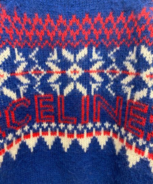 CELINE（セリーヌ）CELINE (セリーヌ) 22AW ボクシーセーター ブルー サイズ:Sの古着・服飾アイテム
