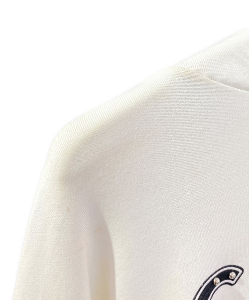 CELINE（セリーヌ）CELINE (セリーヌ) ルーズスウェットパーカー ホワイト サイズ:Sの古着・服飾アイテム