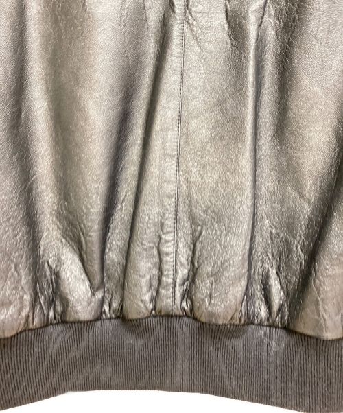 CELINE（セリーヌ）CELINE (セリーヌ) レザーボンバージャケット ブラック サイズ:44の古着・服飾アイテム