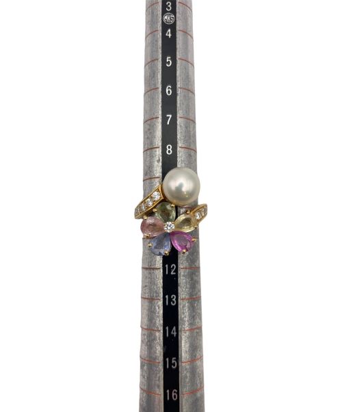 BVLGARI（ブルガリ）BVLGARI (ブルガリ) サファイヤ フラワーコントレール リング サイズ:10号の古着・服飾アイテム