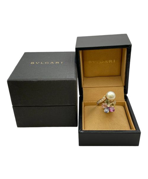 BVLGARI（ブルガリ）BVLGARI (ブルガリ) サファイヤ フラワーコントレール リング サイズ:10号の古着・服飾アイテム