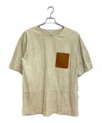 LOEWEロエベ）の古着「レザーTシャツ」｜ベージュ