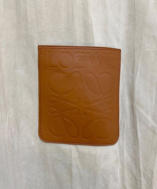 LOEWE（ロエベ）LOEWE (ロエベ) レザーTシャツ ベージュ サイズ:Sの古着・服飾アイテム
