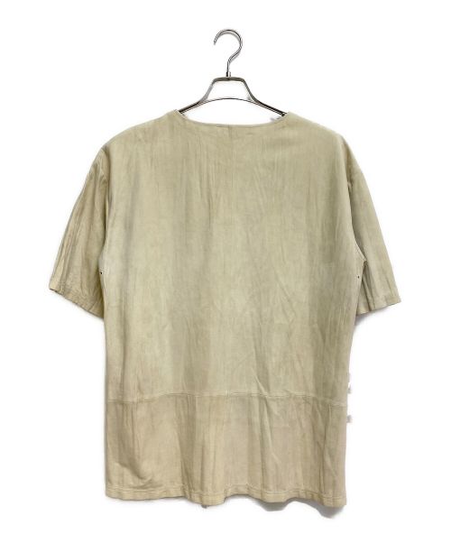 LOEWE（ロエベ）LOEWE (ロエベ) レザーTシャツ ベージュ サイズ:Sの古着・服飾アイテム