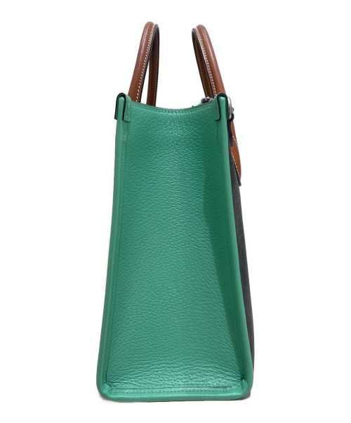 GUCCI（グッチ）GUCCI (グッチ) スモールトート ブラック×グリーンの古着・服飾アイテム