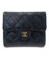 CHANEL（シャネル）の古着「マトラッセコンパクトウォレット」｜ブラック