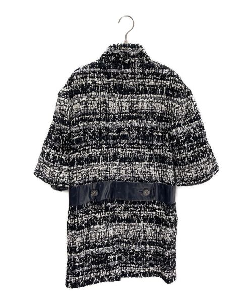 CHANEL（シャネル）CHANEL (シャネル) PVCツイードコート ネイビー サイズ:34の古着・服飾アイテム