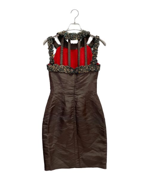 CHANEL（シャネル）CHANEL (シャネル) セットアップビジューフラワーワンピース ブラック サイズ:38の古着・服飾アイテム